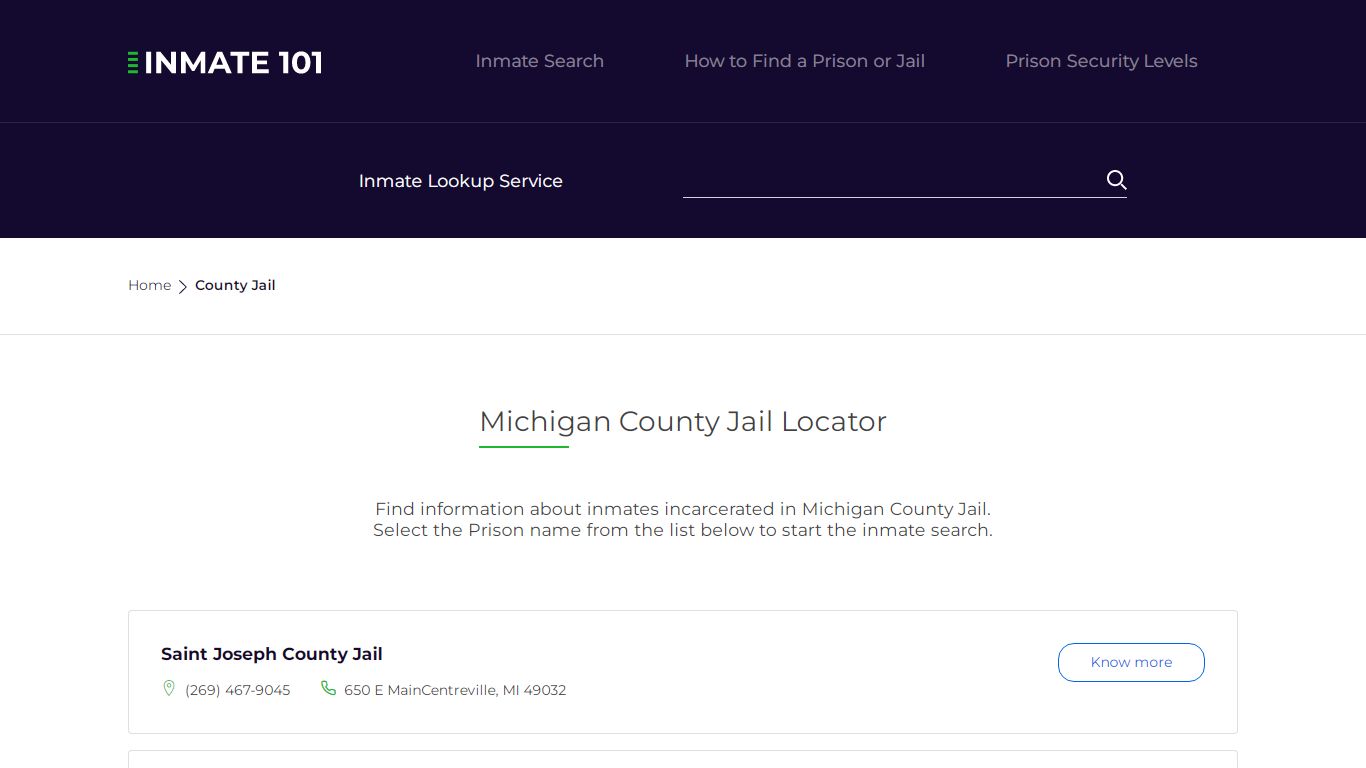 Michigan County Jail Inmate Search | Free Inmate Lookup